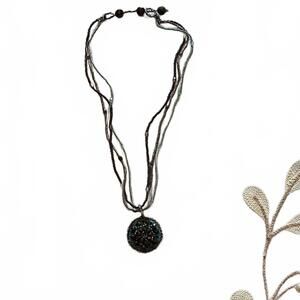 Beaded Necklace with Pendant